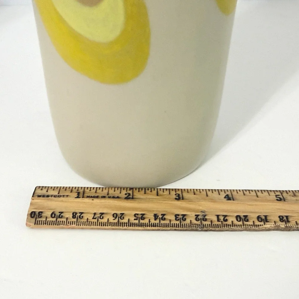 Chomcharm Santorinia 1.1.3 Lemon Ceramic Vase Thailand Hand Painted